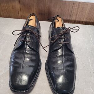 Classic Black Leather Men's Dress Shoes